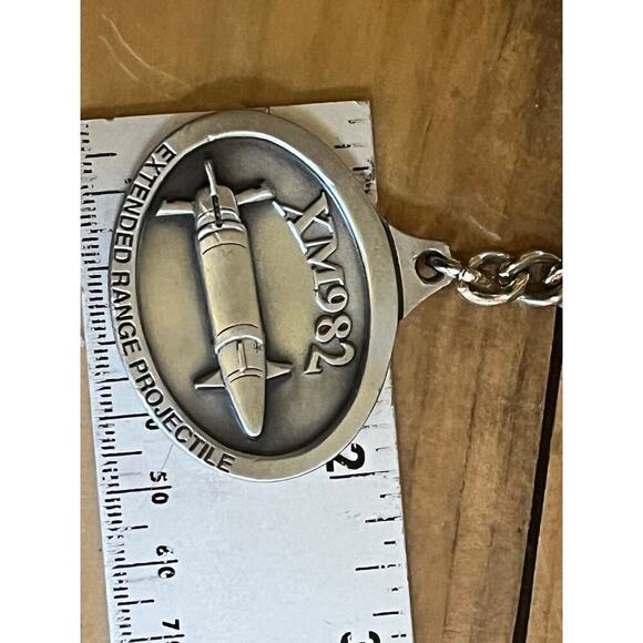 XM982 Excalibur Artillery Shell Keychain 2” Key Ring Military Defense Raytheon - Picture 4 of 4